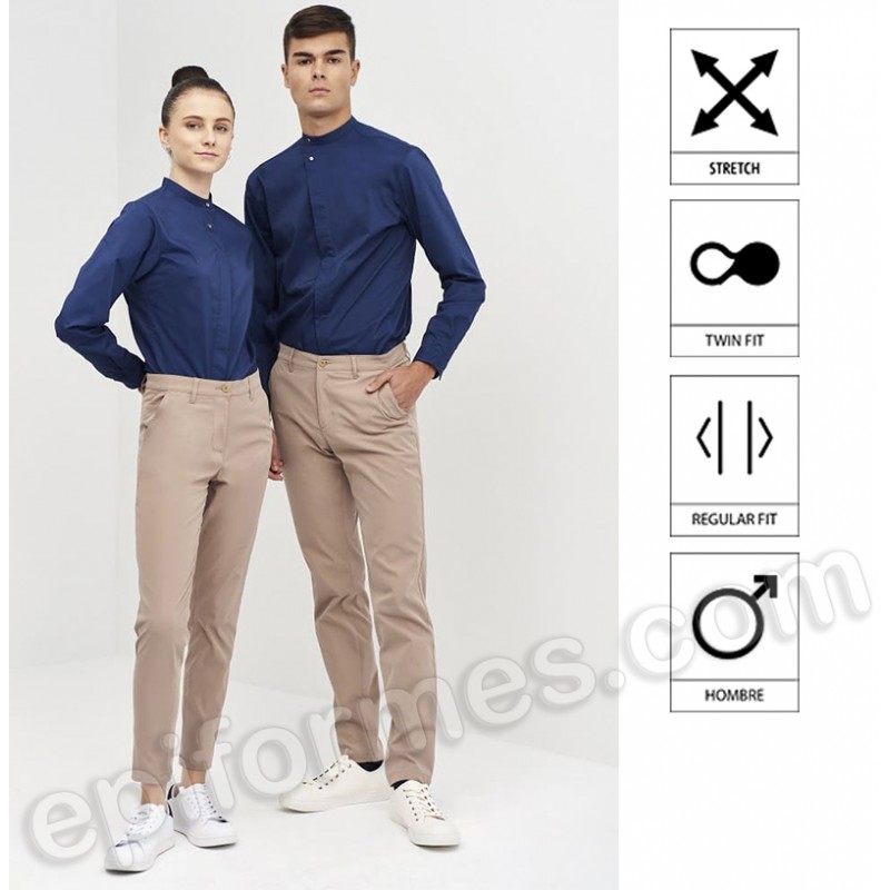Camisa cierre lateral slim fit hombre